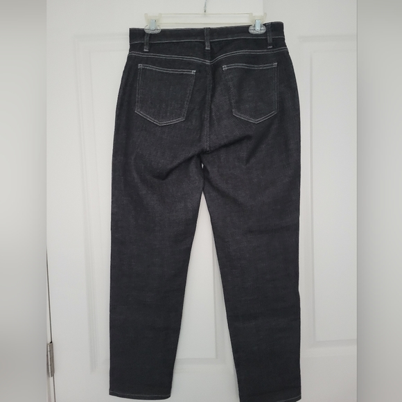 Eileen Fisher Organic Cotton Denim High-Waist and Ankle length. Black .Size 6 - Picture 4 of 11